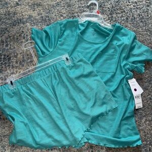 Just Be Teal Pajama Set